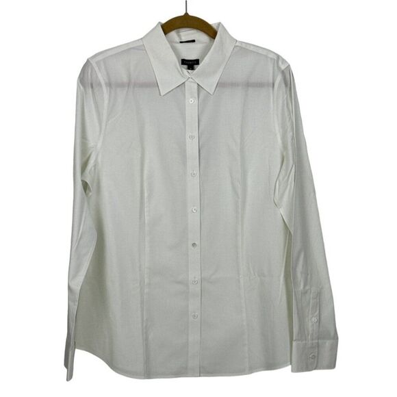 Talbot long sleeve white woman's blouse. Womens size 16 - Picture 4 of 11